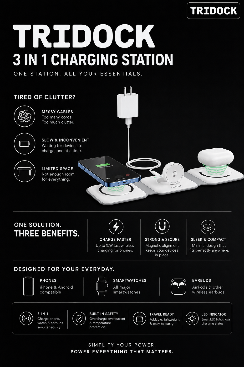 TriDock Charging station